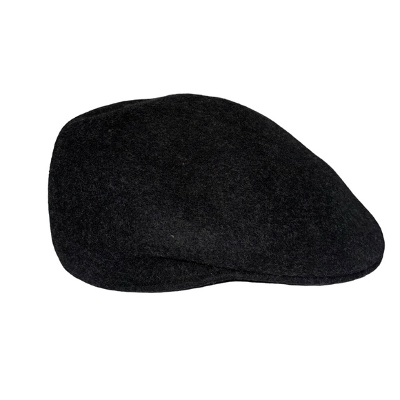 Authentic Scala Classico Black 100% Wool Newsboy Driving Cap Hat Size Medium - Picture 2 of 6